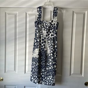 NWT Trina Turk navy and white lace sun dress. Fully lined.